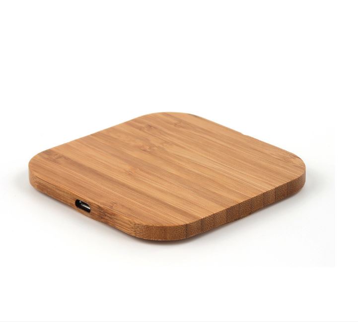 WOODEN Qi Wirless Charging Pad Mobile Dock Quick Charge Mobile Charger - Image 2