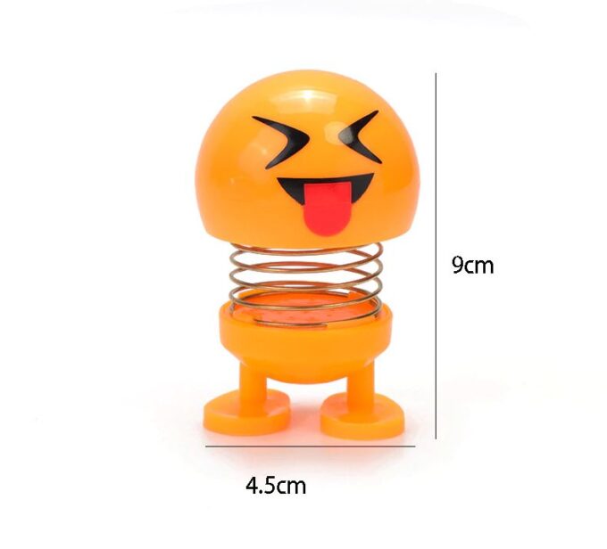 Pack of 2 Car Ornament Cute Shaking Head Emoticons - Image 4
