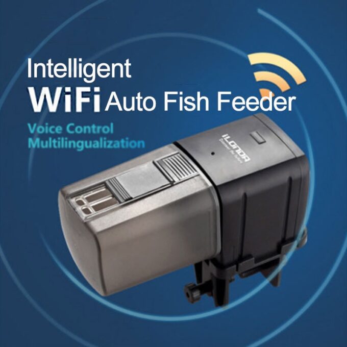 Automatic Aquarium Fish Tank Food Feeder Timing Wifi Wireless Intelligent Remote Control Fish Tank Dispenser