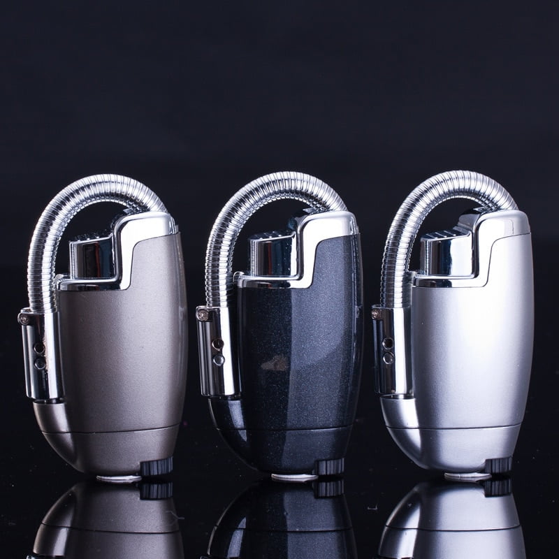 Butane Gas Refillable Multipurpose BBQ Smoke Hose Jet Lighter Baking Torch Turbo Butane Gas Kitchen Stove Ignition Pipe Lighter Cigar Cigarette Windproof Welding Lighter - Image 2