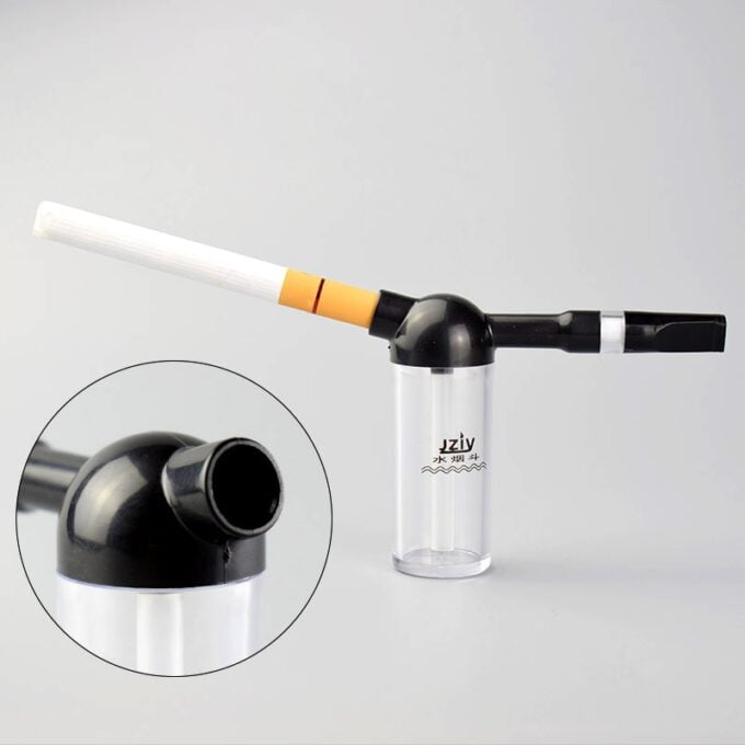 Double Filter Cigarette Holder Portable Mini Water Smoking Pipe Hookah