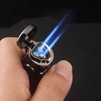 Gas-Blue-Flame-Torch-Turbo-Lighter-Spray-Gun-Electronic-Lighter-gas-1300C-Cigarette-Butane-Cigar-Lighter