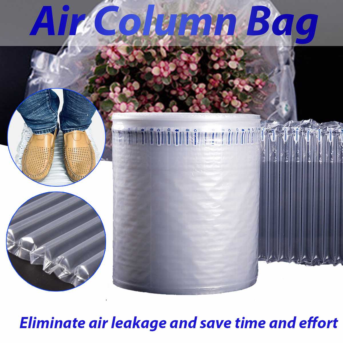 5 Meter Inflatable air buffer plastic packaging Bubble Sheets Anti-pressure resistance Anti-beating Express Pocket Material